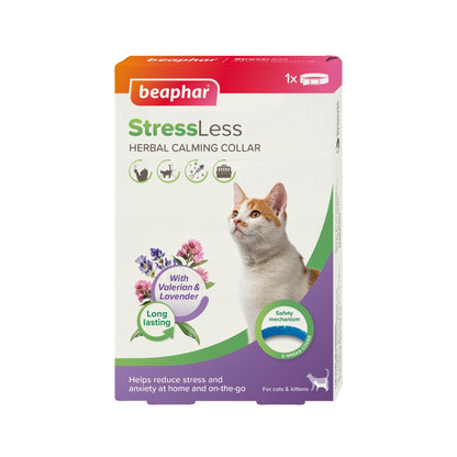 Beaphar קולר מרגיע לחתולים עם ולריאן ולבנדר עד 6 שבועות