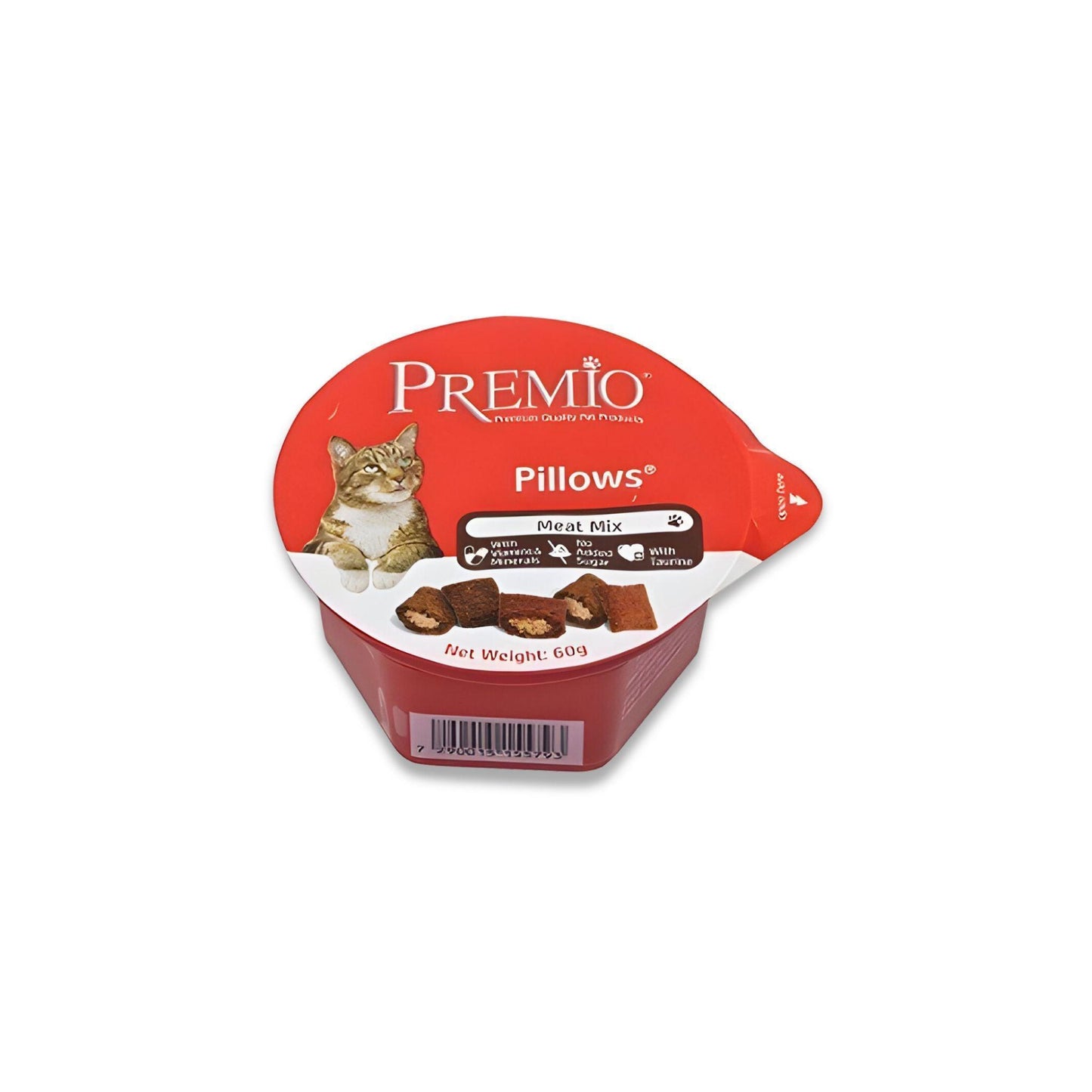 Premio - מבצע פרמיו חטיף כריות לחתול 60 גרם 10 יח' ב-₪95