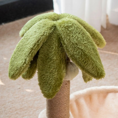 Hoofie מתקן גירוד לחתולי עם מיטת מנוחה